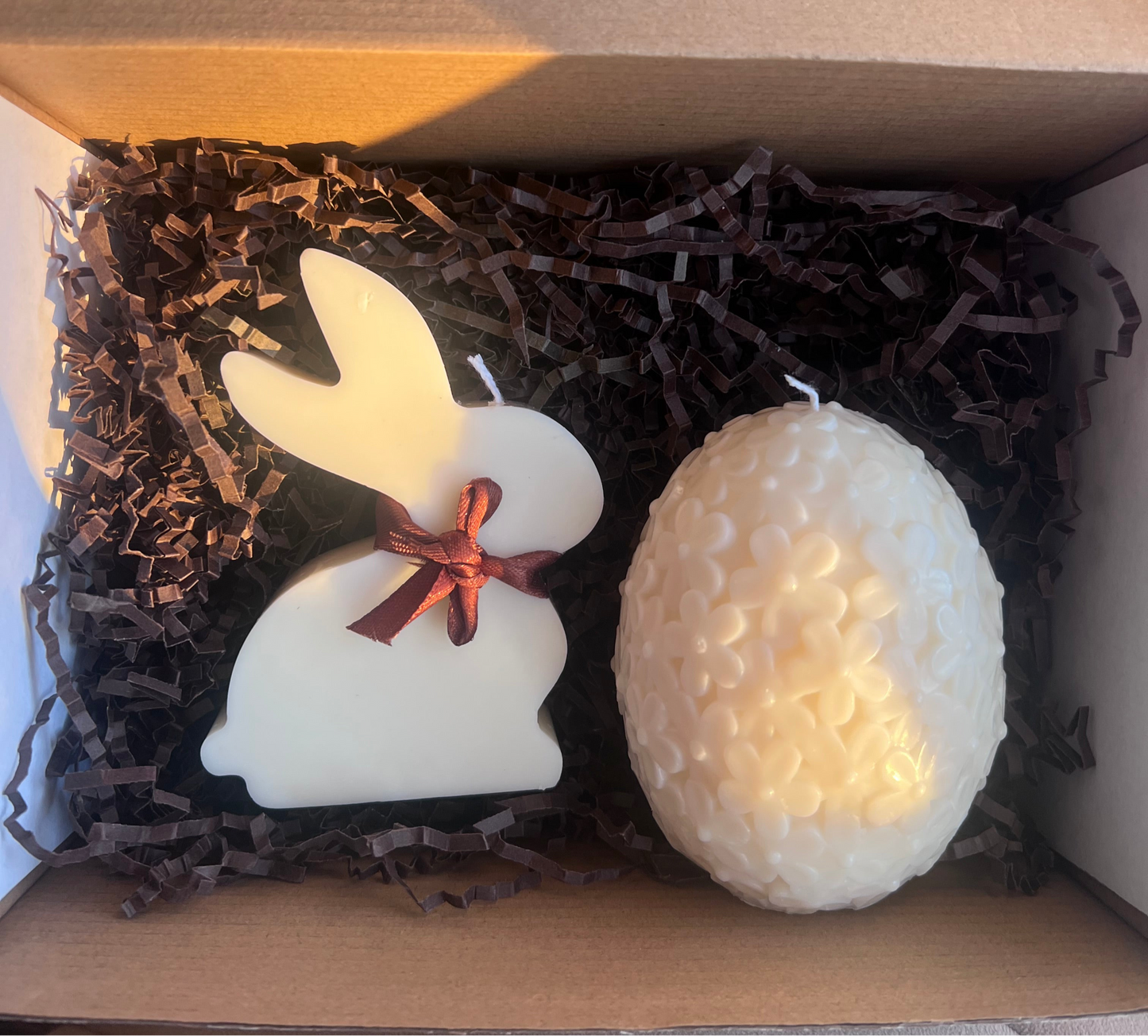 Easter Bunny & Egg Candle Gift Set