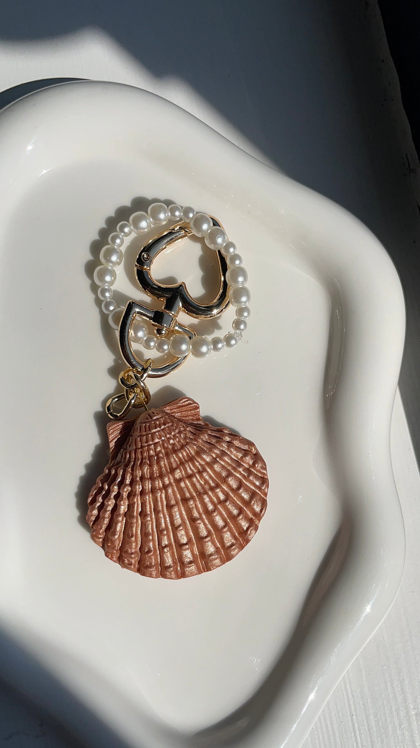 🐚 Seashell Bag Charm Keychain