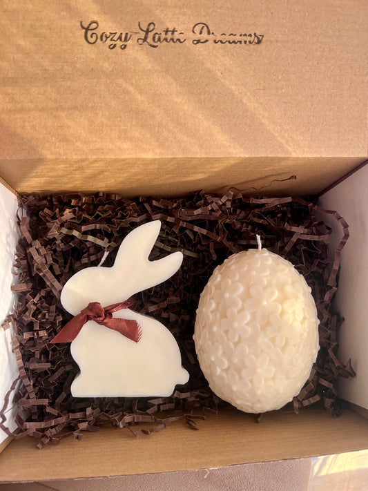 Easter Bunny & Egg Candle Gift Set