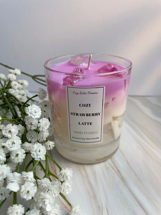 Cozy Strawberry Latte Candle